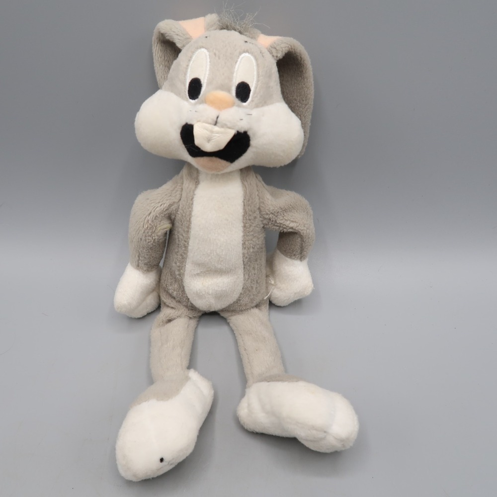 Vintage 90s Warner Bros Bugs Bunny Bean Bag Plush Talks VIDEO